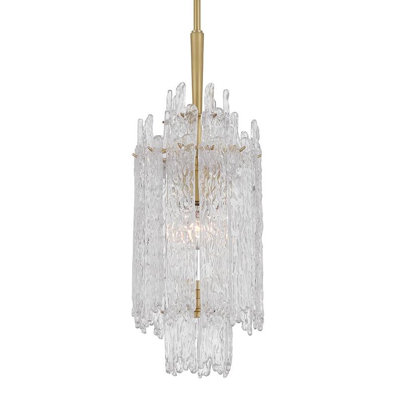Crystorama Lighting Group ACK-921 Ackerly 9" Wide Mini Pendant with - Aged Brass