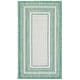 preview thumbnail 86 of 140, SAFAVIEH Courtyard Vickie Indoor/ Outdoor Waterproof Patio Backyard Rug 2' x 3'7" - Ivory/Green