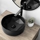preview thumbnail 22 of 21, STYLISH 16 inch Round Vessel Porcelain Bathroom Sink - 16" x 16 x 5 1/2"
