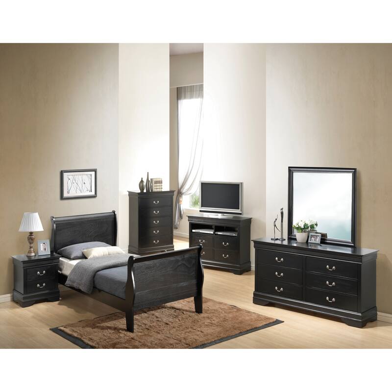 Elegant Black Twin Bed with Timeless Design for Modern Bedrooms