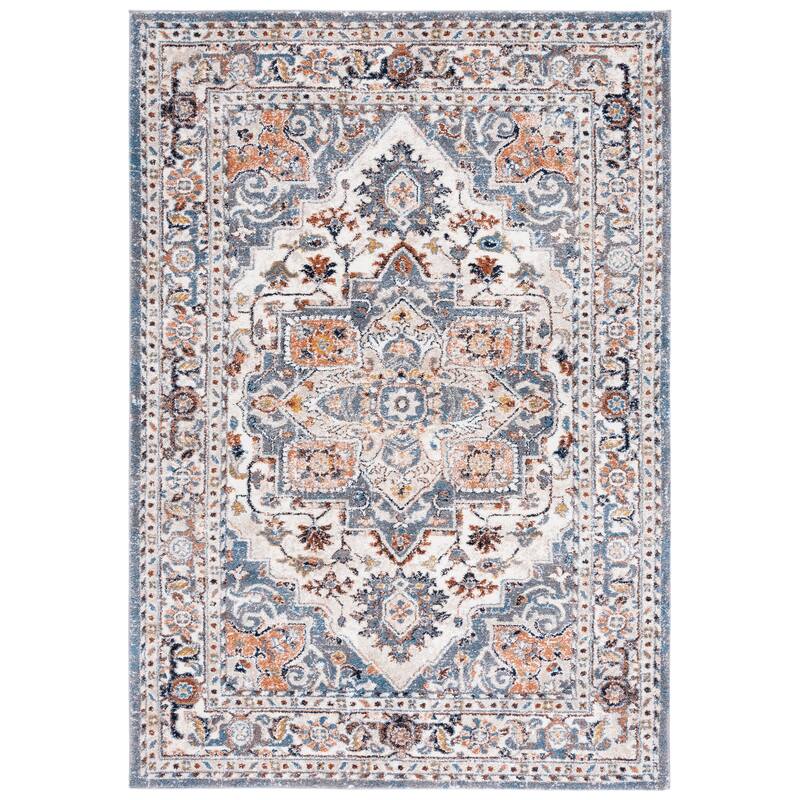 SAFAVIEH Symphony Bernadette Traditional Rug - 8' x 10' - Ivory/Grey