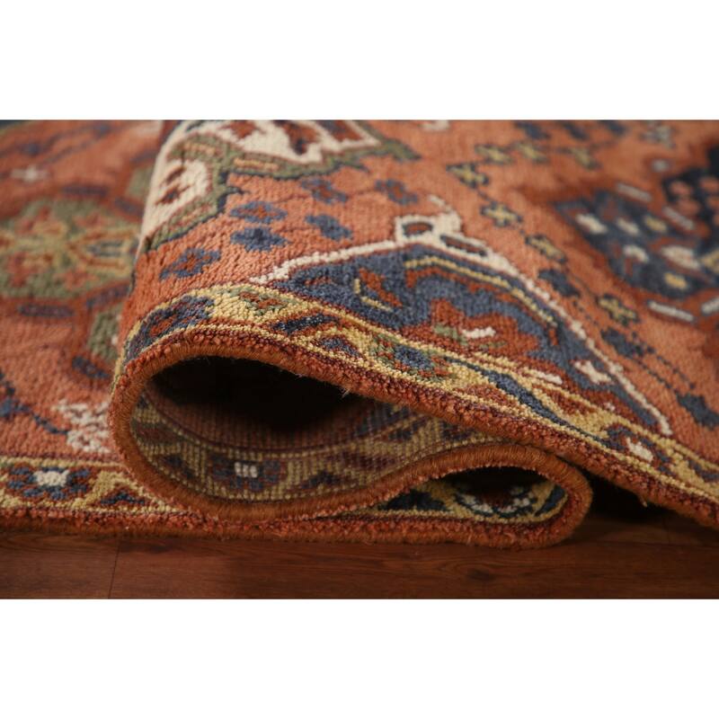 Geometric Kazak Indian Runner Rug Handmade Wool Carpet - 2'6"x 9'10"