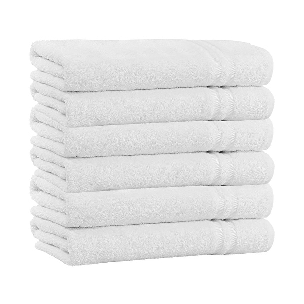 5-Pack 100% Cotton Extra Plush & Absorbent Bath Towels - Bed Bath