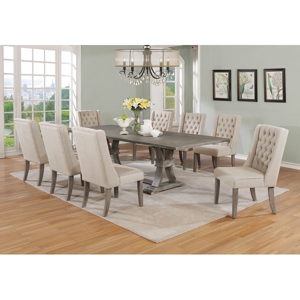 Geddes 9 deals piece dining set