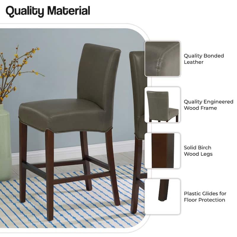 NPD Furniture Milton Bonded Leather Counter Stool