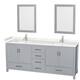 Option Gray, Carrara Cultured Marble Counter