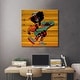 My Silhouette Print On Wood By Jordan Best - Multi-color - Bed Bath 