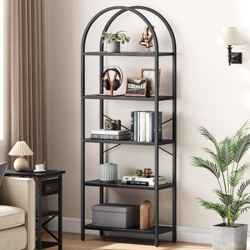 Arched bookshelf