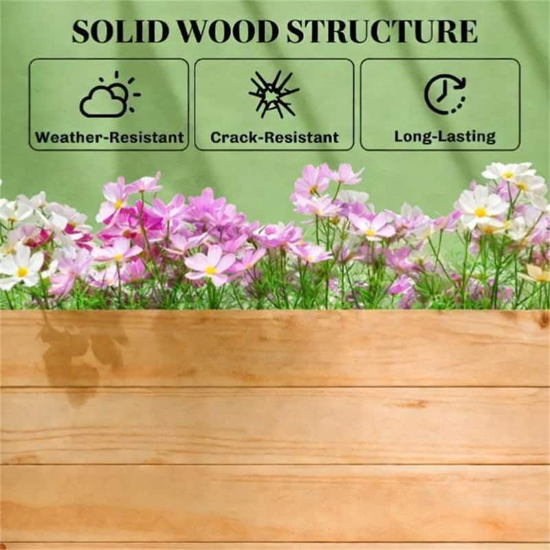 Wooden Flowerpot Box with Trellis, Planting Box, Plant Rack