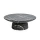 preview thumbnail 11 of 45, Studio London Maddox Single Round Coffee Table Stone Marble Effect