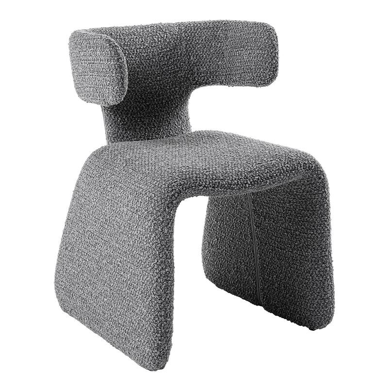 Modrest Bergman Modern Light Grey Fabric Dining Chair