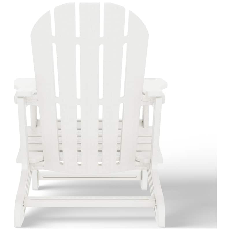 Coastline Outdoor Poly 3-Piece Set Adirondack Chair with Side Table