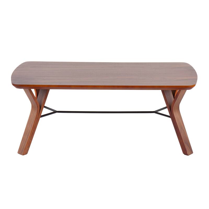 Carson Carrington Sala Wood Bench - Walnut Wood