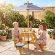 preview thumbnail 5 of 8, Gymax Kids Picnic Table w/ Stools Wooden Activity Desk Set w/ Foldable