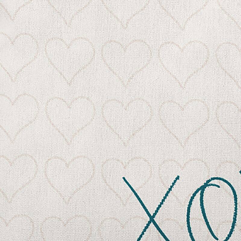 XOXO with Hearts Valentine's Day Decorative Indoor/Outdoor Pillow