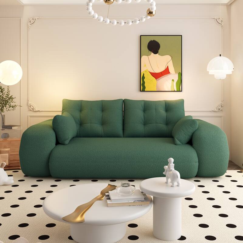 78.7″ Teddy 3-Seater Modular Sleeper Sofa with Convertible Lounge Design