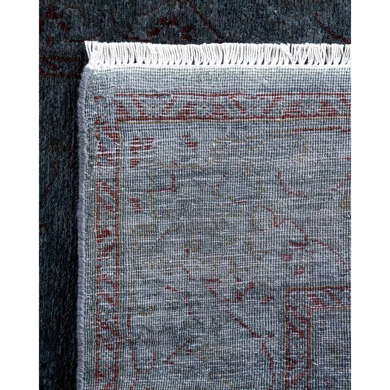 Contemporary Overdyed Wool Hand Knotted Runner - 2' 6" x 11' 10"