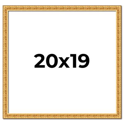 20x19 Frame Gold Real Wood Picture Frame Width 1 inches | Interior