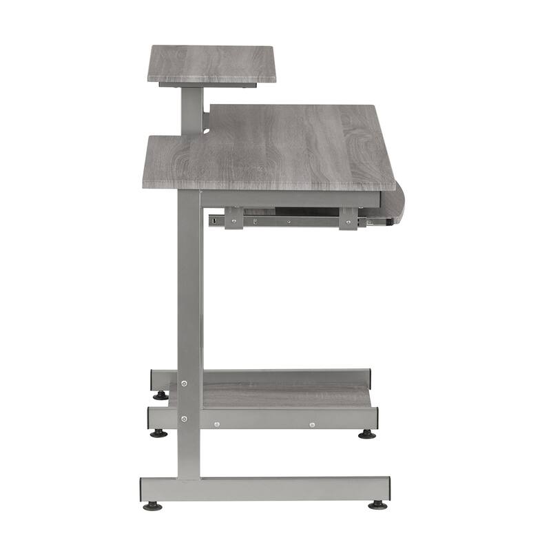 Complete Computer Workstation Desk,High quality and durable, Grey