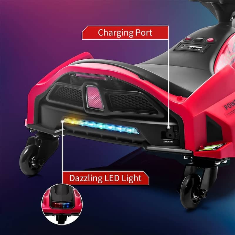 24V Kids Ride On Drifting Car with 180W Brushless Motor