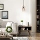 preview thumbnail 3 of 12, Farmhouse 1-Light Rustic Wood Cylinder Island Pendant Lights for Dining Room - 6'' L x 6'' W x 11'' H