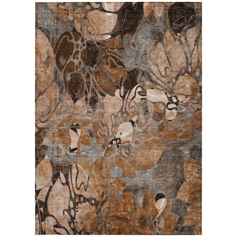 Alrira Artistic Abstract Weather Resistant Versatile Elegance Outdoor Rug