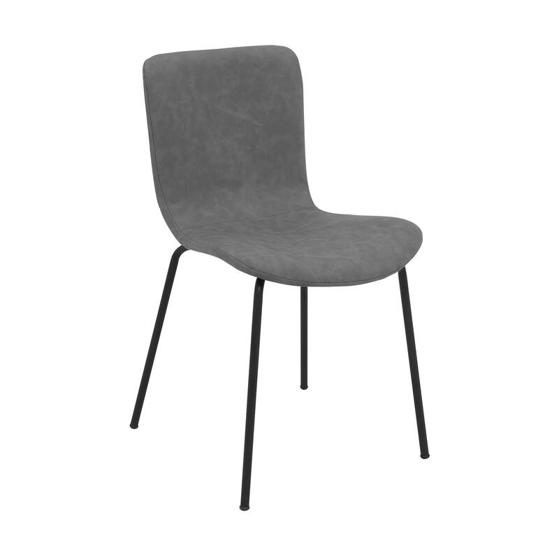 Gillian Modern Upholstered and Metal Dining Room Chairs - Set of 2