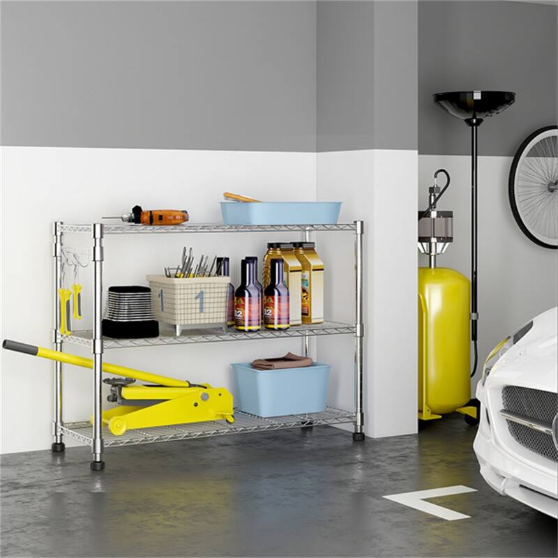 6-Tier Disassembly and Free Assembly NSF-Certified Steel Wire Shelving