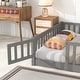 preview thumbnail 17 of 57, Floor Platform Bed with Fence and Door