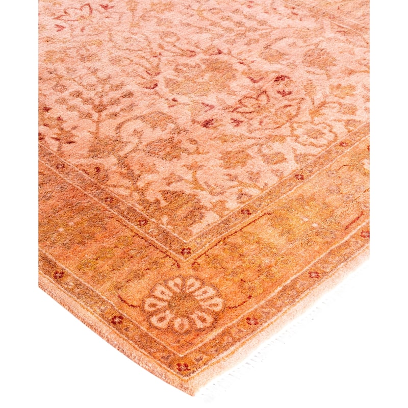 Overdyed One-of-a-Kind Hand-Knotted Area Rug - Beige - 3' 0" x 10' 6"