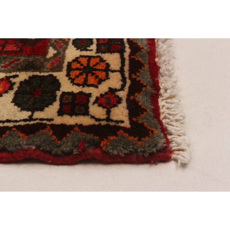 ECARPETGALLERY Hand-knotted Andelz Red Wool Rug - 3'4 x 12'6
