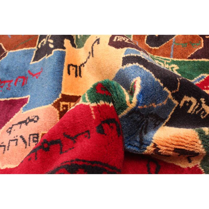 ECARPETGALLERY Hand-knotted Teimani Red Wool Rug - 2'9 x 4'2