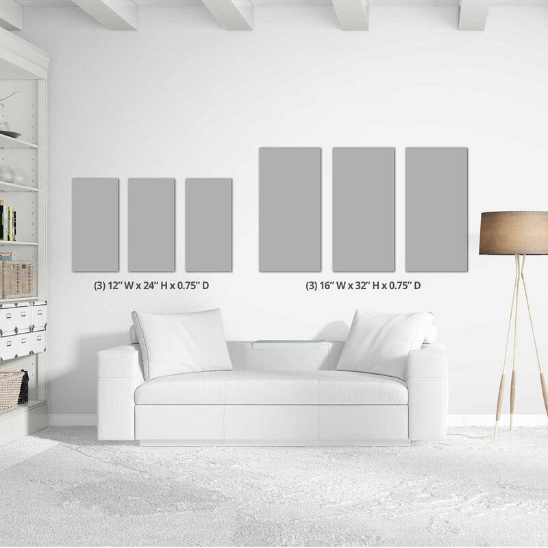"Floral Simplicity" 3 Piece Set on Canvas