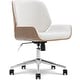 preview thumbnail 23 of 46, Elle Decor Ophelia Low-Back Task Chair in Chrome Finish