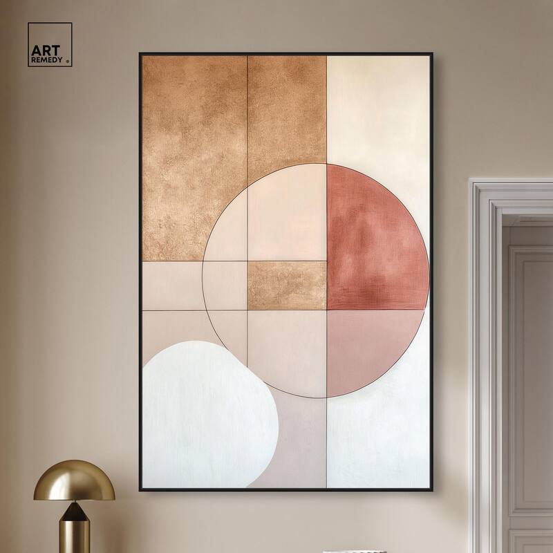Modernist Circles II Canvas by Art Remedy