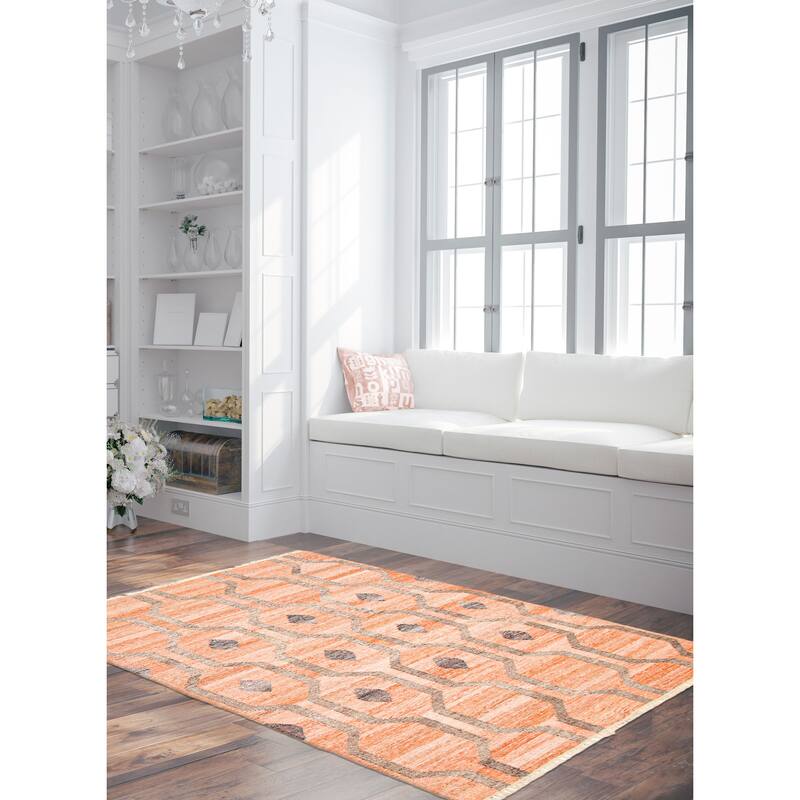 Ankara FW Coral Kilim 5'3" x 8'0" - 5'3 x 8'0