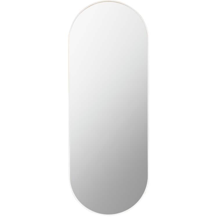 Livabliss Aranya Modern Aluminum Oval Pill-Shaped Accent Mirror