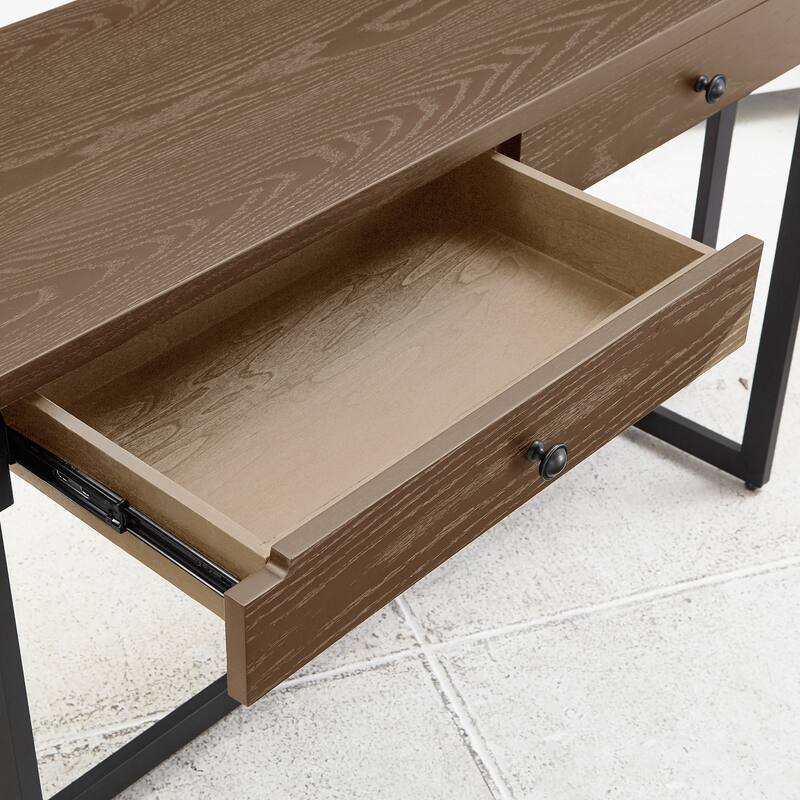 Frazer 2-Drawer Desk with Power Outlet by iNSPIRE Q Classic