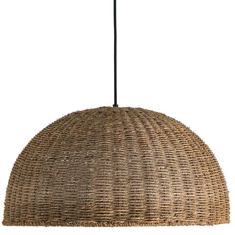 Dainolite Pourel Modern and Contemporary 3 Light Incandescent Pendant, Natural