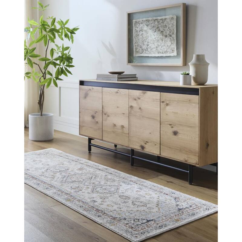 Livabliss Transitional Beckham Medallion Area Rug