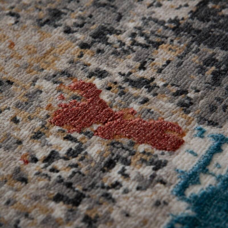 Alora Decor Cosmopolitan Contemporary Beige Wool/Tencel Area Rug