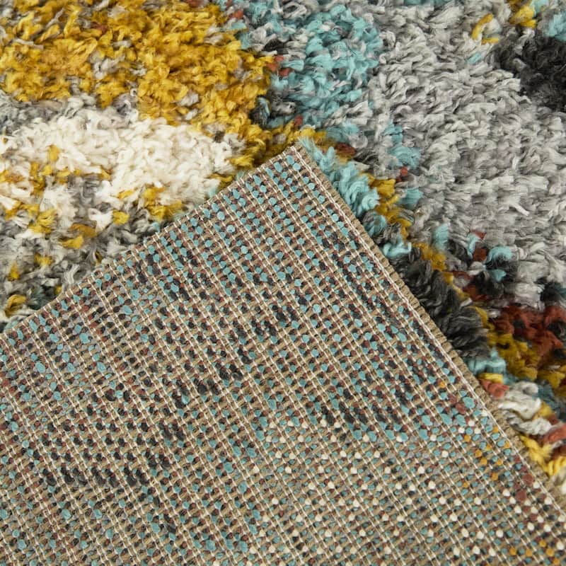 Kaden Abstract Shag Area Rug