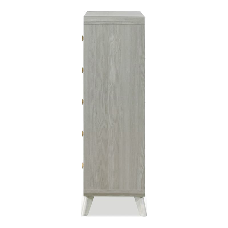 Furniture of America Thalia Modern Grey Wood 5-Drawer Chest