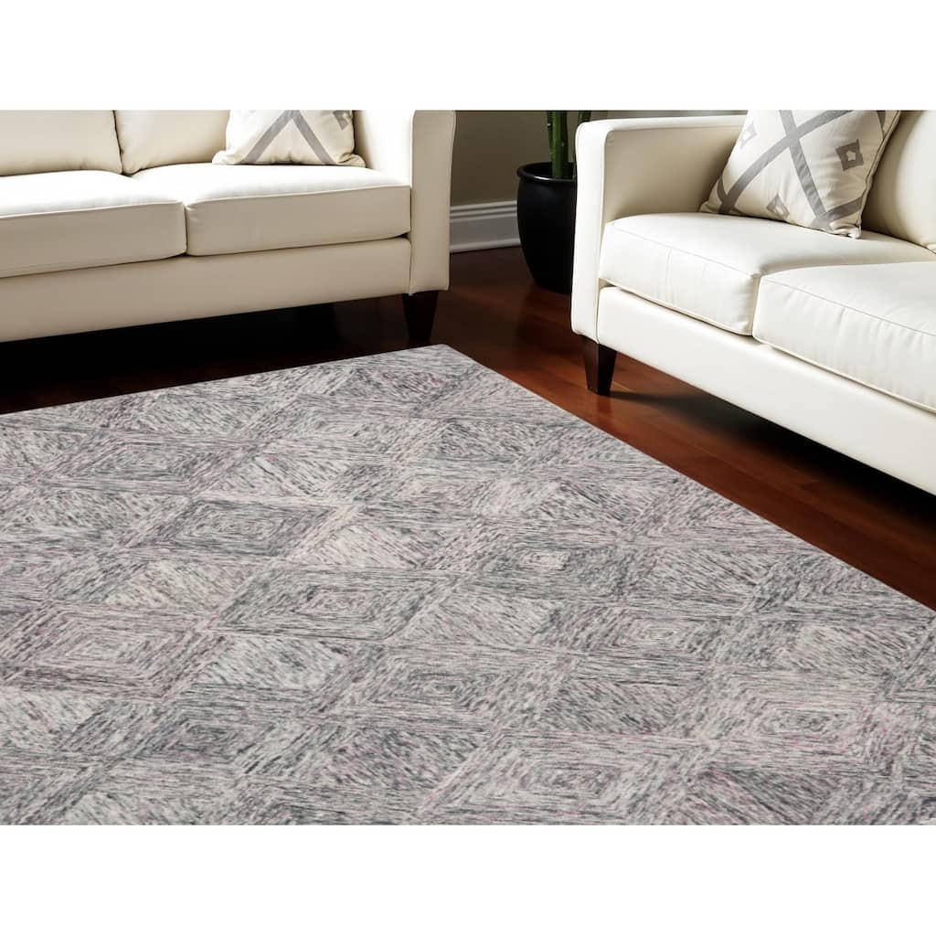 Cojo Power Loomed Geometric Modern Soft Area Rug By HomeRoots - 126' X '96' X '0.5