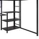 preview thumbnail 29 of 46, Platform Bed with Desk and Whiteboard, Metal Loft Bed w/ 3 Storage Shelves, Safety Guardrail & Ladder, Space-Saving, Noise Free