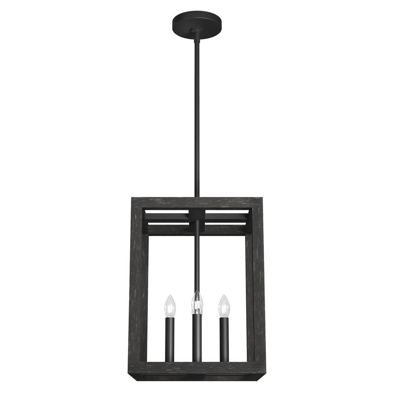 Hunter Squire Manor 12" 4-Light Pendant - Island, Dining Room, Entry - Modern Farmhouse, Transitional, Candle, Caged