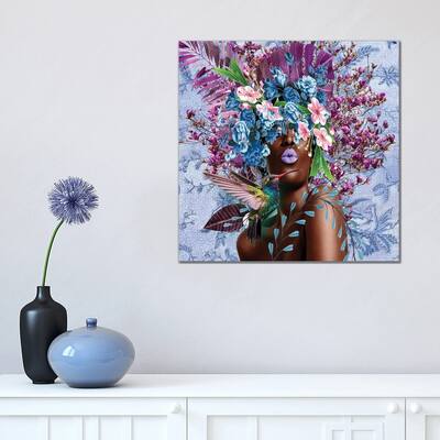 iCanvas "Women In Bloom - Purplicious" by Yvonne Coleman Burney Canvas Print