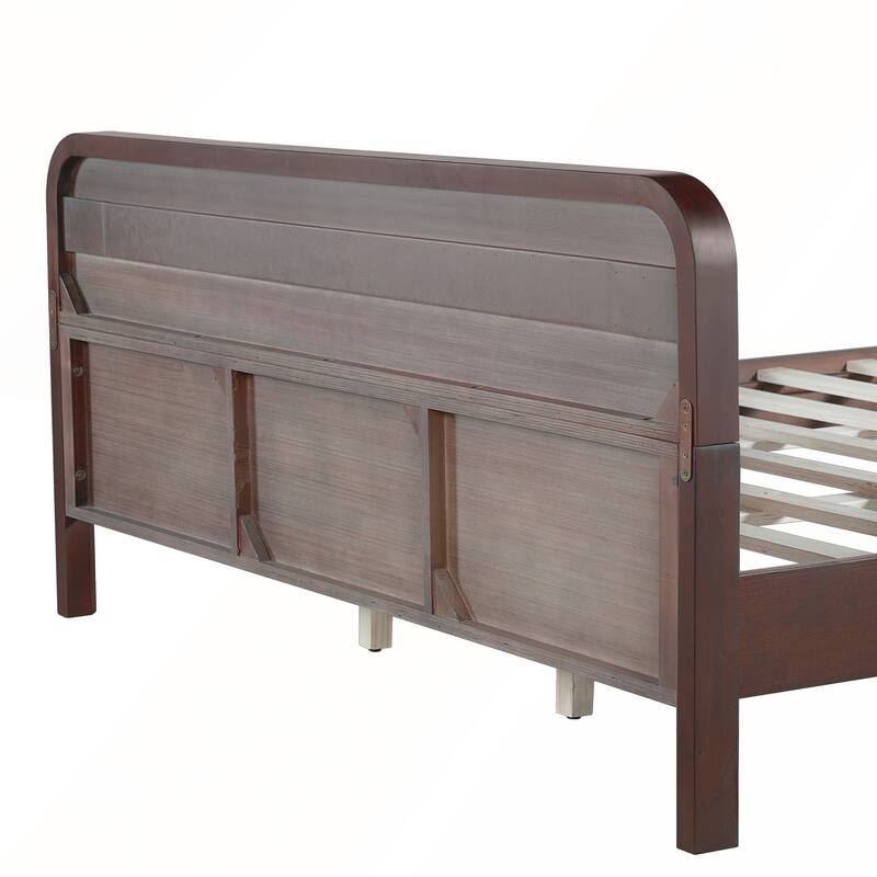 Pine Solid Wood Bed with Timeless Design Easy Assemble
