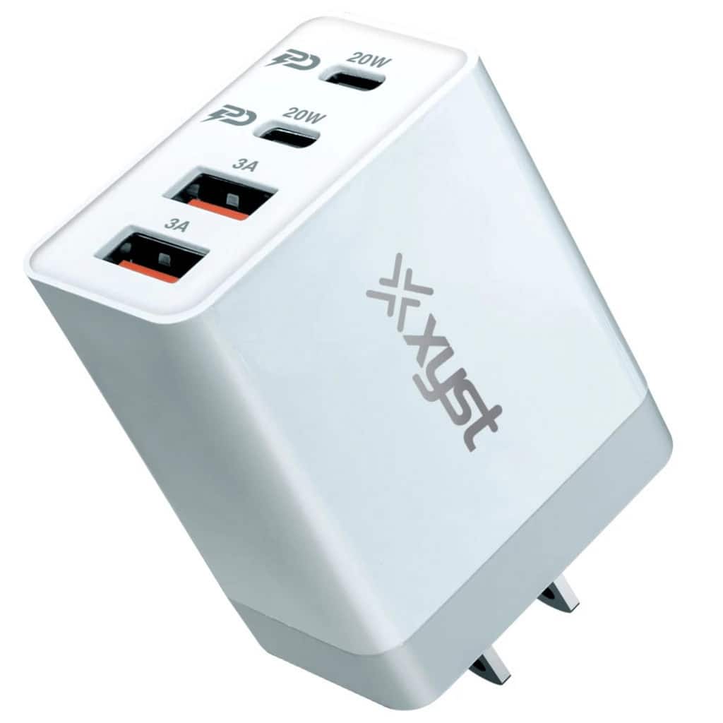 Xyst 35-Watt 4-Port USB-A and USB-C Wall Charger