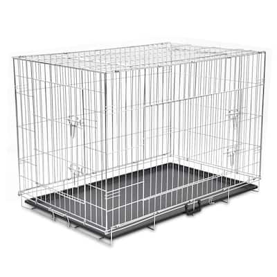 vidaXL Foldable Metal Dog Bench M
